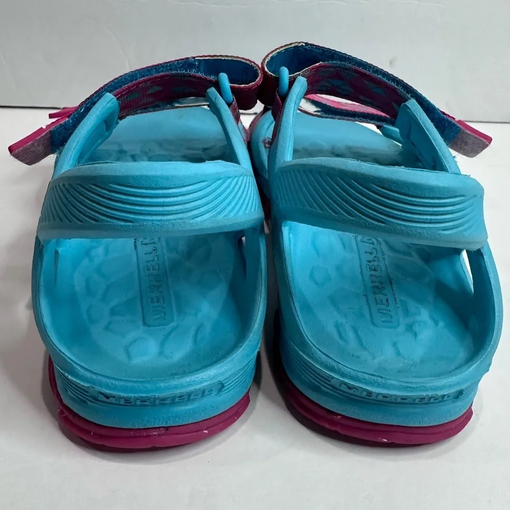 Used Kids Merrell Blue and Pink Sandals